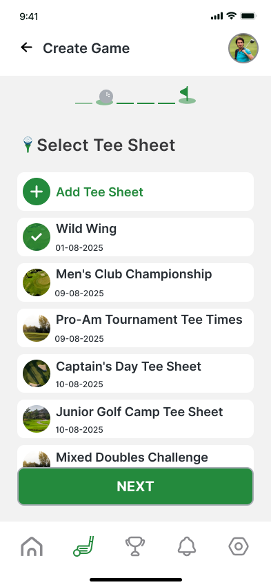 Game Creation Step 2: Pick your Course